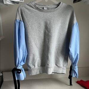 Marled Heather Gray Knit Top